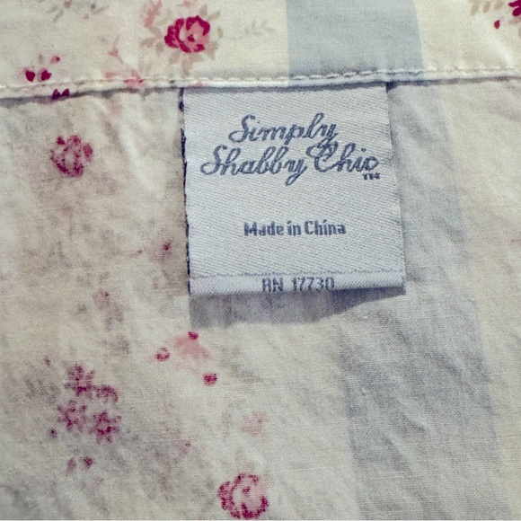 Rachel Ashwell SIMPLY SHABBY CHIC DITSY DAISY FLORAL STRIPE Balloon Shade - Picture 5 of 8